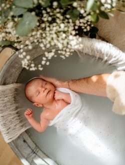 Bain enveloppé bébé Bordeaux