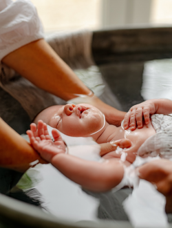 Bain enveloppé bébé Bordeaux